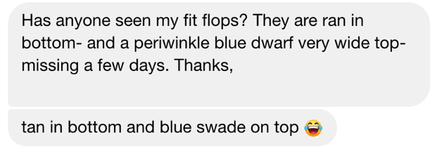 The first house problems showing up in the group chat