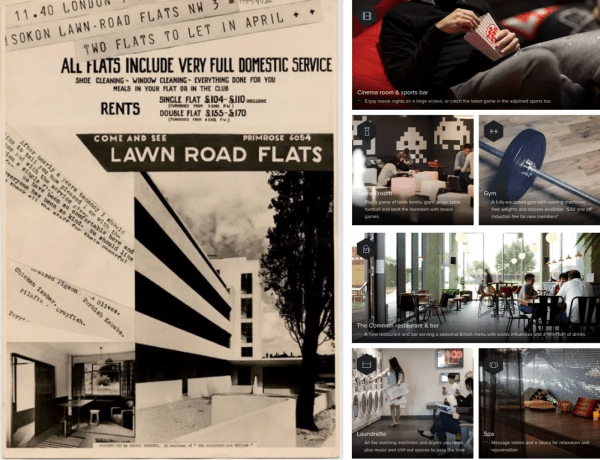 A comparison between the Isokon and The Collective adverts